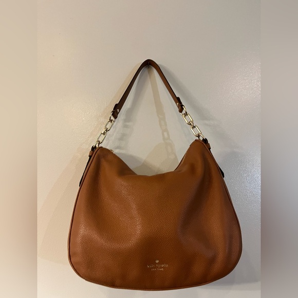 Kate spade, cross grain leather tan brown shoulder bag. No crossbody strap. - Picture 14 of 16